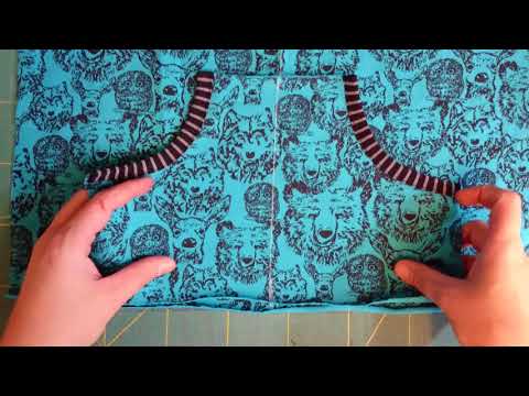 Känguru-Tasche auf einen Hoodie aufnähen