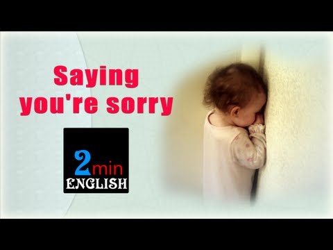 Saying you're sorry - Spoken English Video