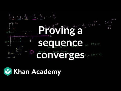 Proving a sequence converges using the formal definition | Series | AP Calculus BC | Khan Academy