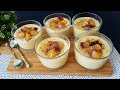 if you have 2 peaches 🍑and some milk make this wonderful dessert. without eggs without oven.