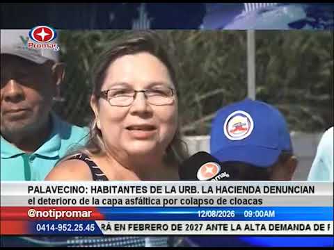 Palavecino: habitantes de urb. La Hacienda denuncian deterioro de  la capa asfáltica