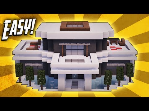 Minecraft: How To Build A Large Modern House Tutorial (#20)