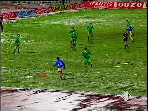 1991-1992 UEFA Champions Cup: Panathinaikos vs UC Sampdoria. Full Match (part 4 of 4).