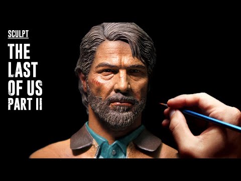 Sculpting Realistic Old Joel Sculpture Timelapse - Last of us part2