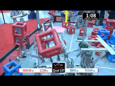 2015 VRC Engr Q157 - 5691W 1138 vs 8800 7010A - 62 to 20 - VEX Worlds 2015 - Engineering Division