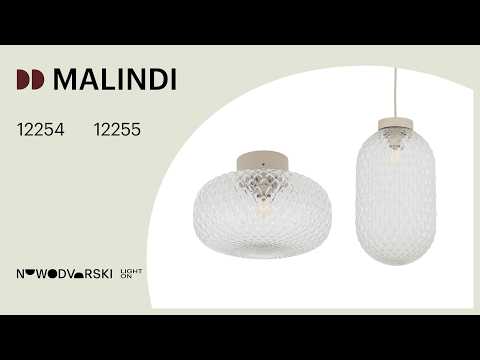 Підвісний світильник, люстра Nowodvorski 12254 Malindi A E14 1x10W IP20 бежевий