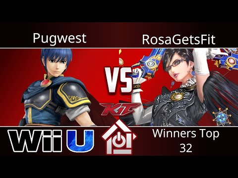 KiT 2018 - Pugwest (Marth) vs RosaGetsFit (Bayonetta) - Smash 4 Winners Top 32