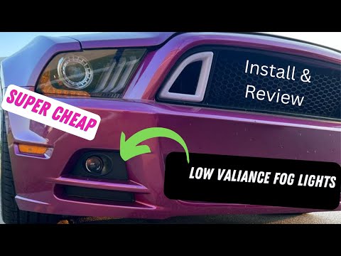2011 s197 ford mustang fog light installation & Review