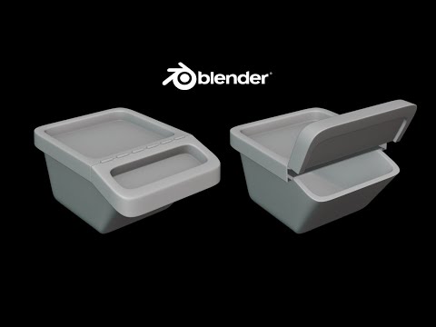 Learn SubD Modeling : Recycling Bin | 3D Blender Tutorial