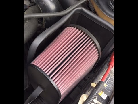 Installing a K&N intake on a 6.0L Powerstroke Diesel