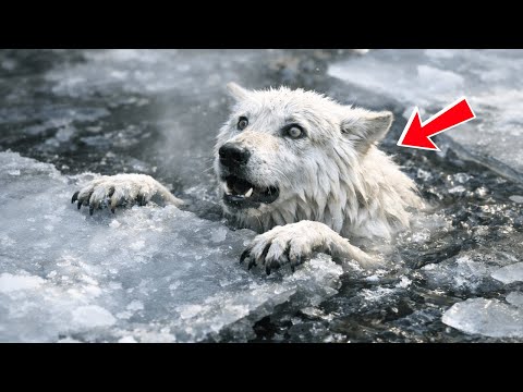 Old Woman Rescued a Wolf from the Icy River — Days Later, a Cry for Help Echoed from the Same Place