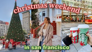 COZY CHRISTMAS VLOG! productive work day & weekend in san francisco