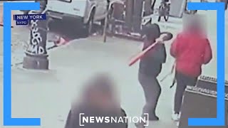 Caught on camera: NYC man hit in the head with a b
