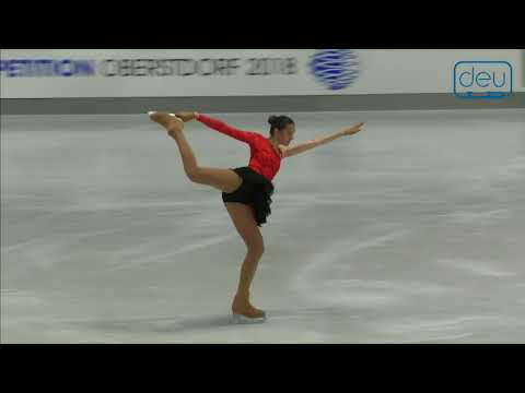 Agnija TALUMA. Oberstdorf 2018. Silver Ladies I -Free Skating. 25 place