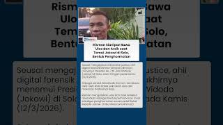 Bawa Ulos dan Arsik saat Temui Jokowi di Solo, Rismon Sianipar Sebut Sebagai Bentuk Penghormatan