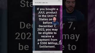 Some received $3500+ from a JUUL Labs Inc. class action lawsuit #juulsettlement #juul #classaction