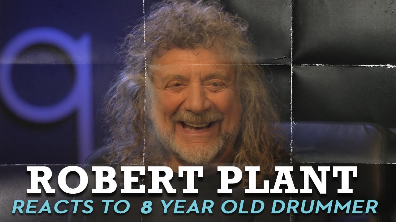 Robert Plant reacts to 8-year-old girl playing Led Zeppelin on drums - YouTube