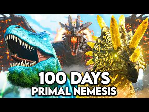 I Spent 100 Days in Ark Primal Nemesis