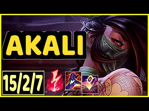 AKALI VS CORKI - 15/2/7 KDA MID GAMEPLAY CHALLENGER I