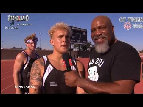 All Men's 100m Dash Races! Jake Paul Cheats in The CHALLENGER GAMES full footage