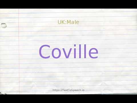 How to pronounce coville