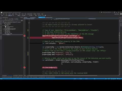 User Profile Bulk update API demonstration