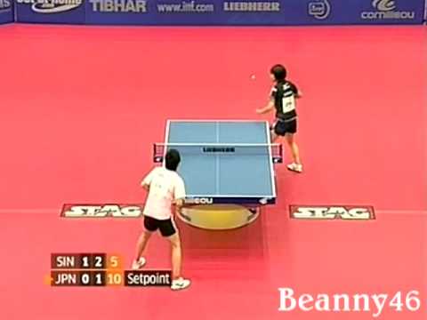 Feng Tianwei vs Hirano Sayaka (2009 World Team Cup)