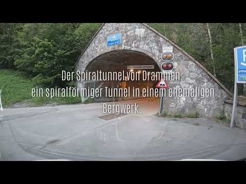 Fahrt durch die Spiralen in Drammen, Norwegen HD