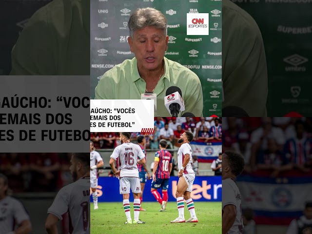 Renato Gaúcho: "Vocês exigem demais do jogador de futebol" | CNN ESPORTES
