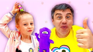 Nastya ve babası en sevdikleri filmi izliyor | Çocuklar için videoların derlenme