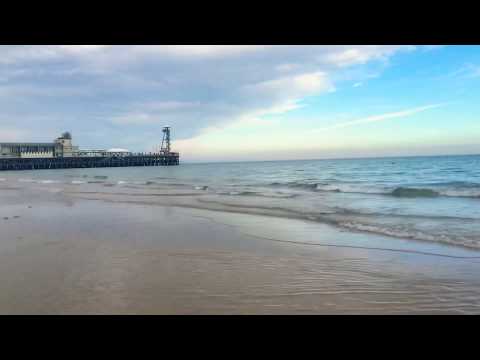 Calm and Relaxing crashing waves at the beach