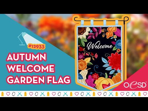 Decorate for Autumn with this Machine Embroidered Beauty!