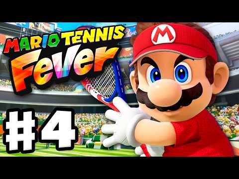 Mario Tennis Fever - Gameplay Walkthrough Part 4 - Singles Tournaments!