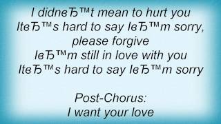 Dj Bobo - Hard To Say I Am Sorry Lyrics