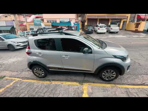 Fiat Mobi Trekking 2025 com Rack Thule Wingbar Edge e Proride Thule