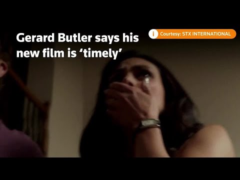 Gerard Butler says his disaster movie is ‘timely’