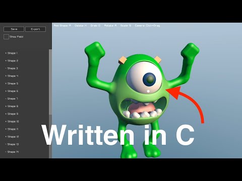 I Made a 3D Modeler, in C, in a Week