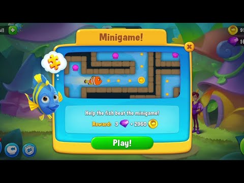 @Fishdom Win Strikes Level 6298 - Super Hard Level 6300, and Minigame!