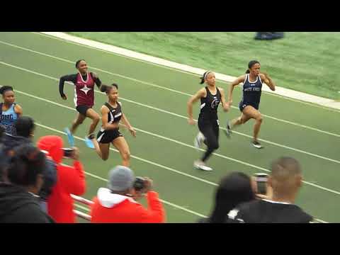 Coaches Classic 2018 100m finals girls heat 2 Lanaya Martin