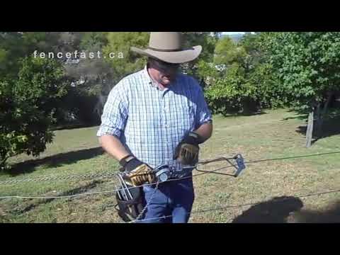 How to stretch fence wire