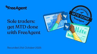 Sole traders get Making Tax Digital done with FreeAgent