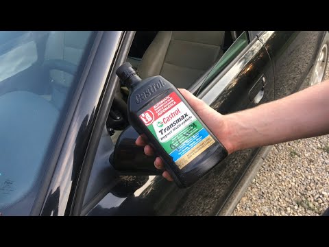 Part of a video titled adding transmission fluid (a4 audi volkswagen passat) - YouTube