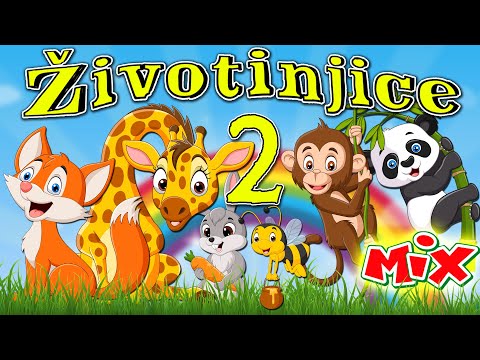 MIX pesmica o ŽIVOTINJAMA 2 | Pesmice za decu | Mix dečijih pesama | Muzika za bebe| Eci Peci Pec
