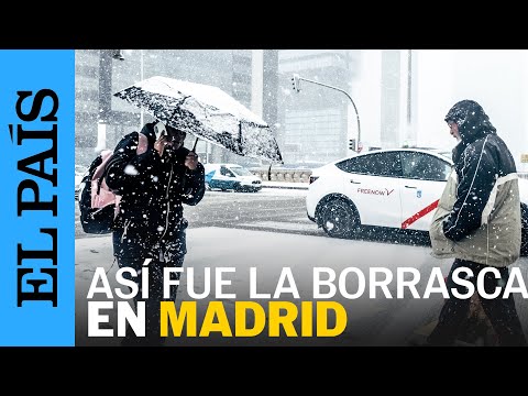BORRASCA KRISTIN | Así fue la NEVADA en Madrid que ocasionó cierres de carreteras | EL PAÍS