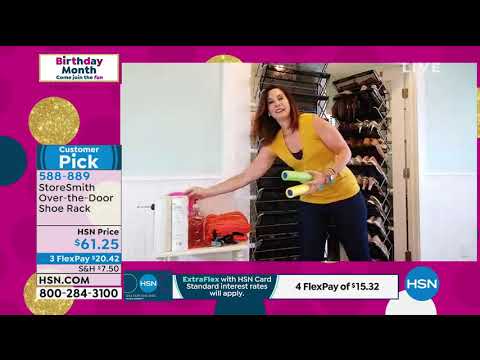 StoreSmith OvertheDoor Shoe Rack