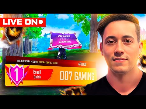 007 GAMING TOP 1 🏆 GUERRA DE GUILDAS 🔴 FREE FIRE AO VIVO 🔴 LEVELUP FF MOBILE