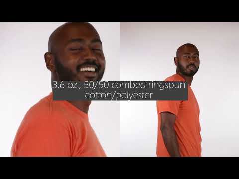 American Apparel BB401W Camiseta unissex de algodão poli com gola redonda