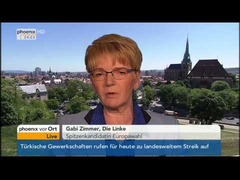Gabi Zimmer zur Europawahl im Tagesgespräch am 15.05.2014
