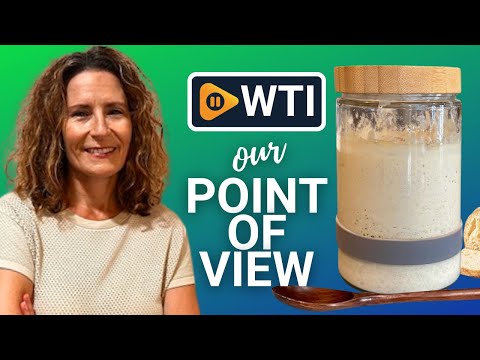 Sourdough Starter Jar (32oz)- Sourdough Jar Kit Wide Mouth with Wooden Spoon & Silicone Measuring Band- Thick - WTI product video review