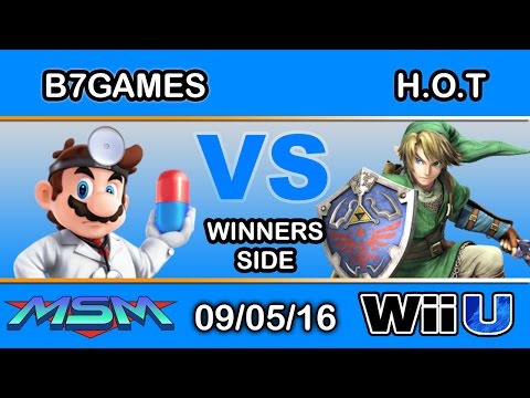 MSM 64 - B7Games (Dr. Mario) Vs. H.O.T (Link) Winners Side - Smash Wii U